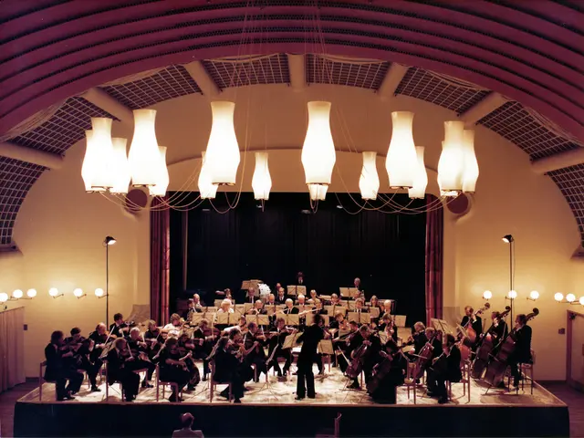 Musicians from an orchestra debuting unique attire, named "Sound-Body Dress"