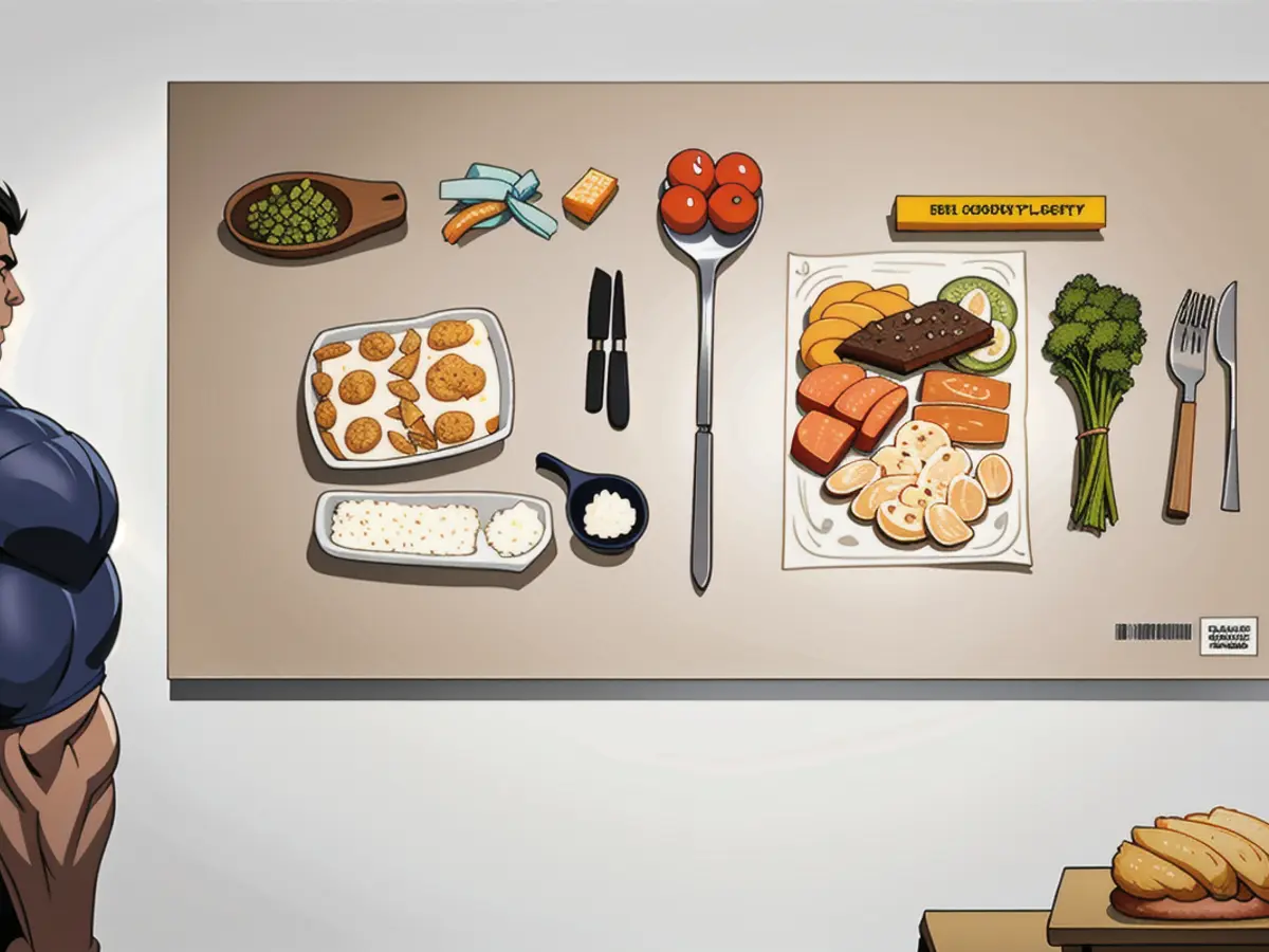 Nutritional replicas serve a purpose beyond mimicry. They are grounded in a diagram issued by the Japan Diabetes Society, offering an visual representation of a balanced nutritional meal tailored for individuals managing diabetes.