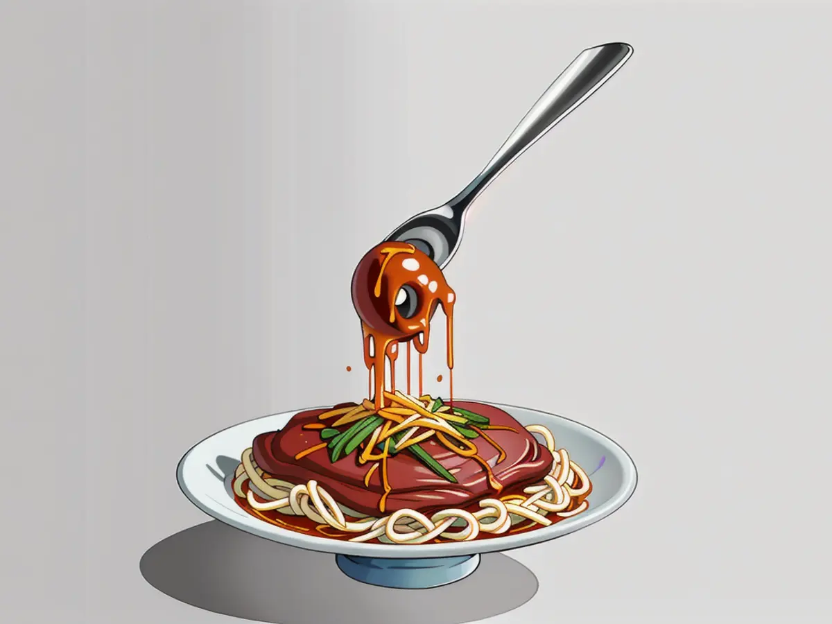 In Japan, a culinary reproduction of the famous Western dish, 'Napolitan' or Japanese-style ketchup spaghetti, is widely appreciated.