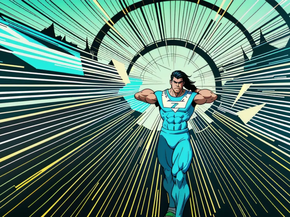 Innovative, forward-thinking architectural motif as a backdrop