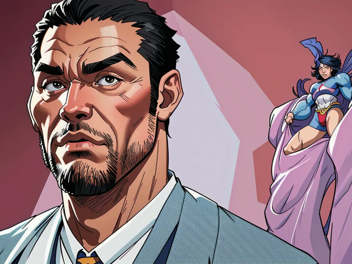An illustration showcasing the business tycoon and ex-NBA star, Junior Bridgeman, amassing a fortune.